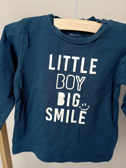 Longsleeve "Little boy big smile" 68 Name It