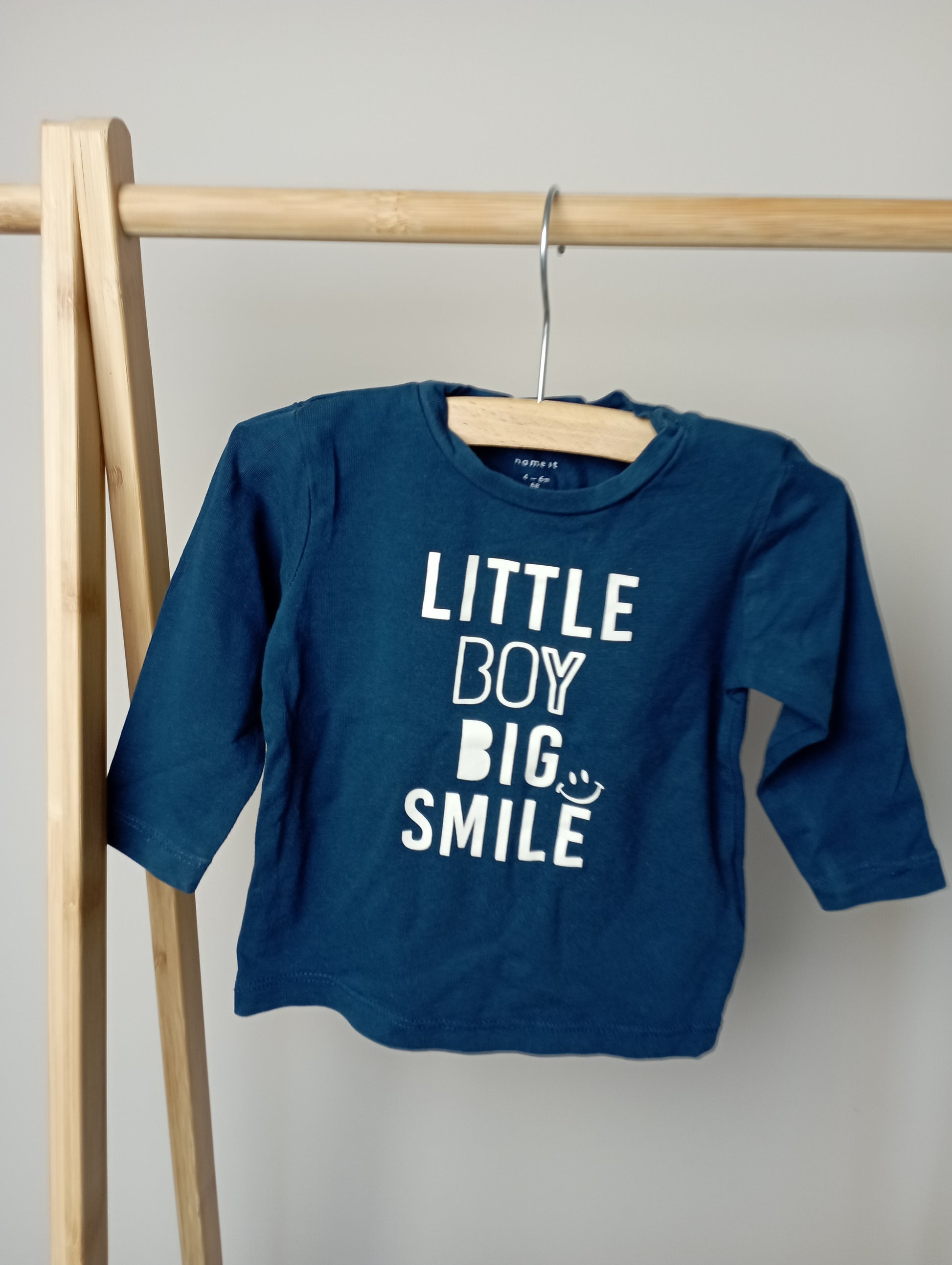 Longsleeve "Little boy big smile" 68 Name It