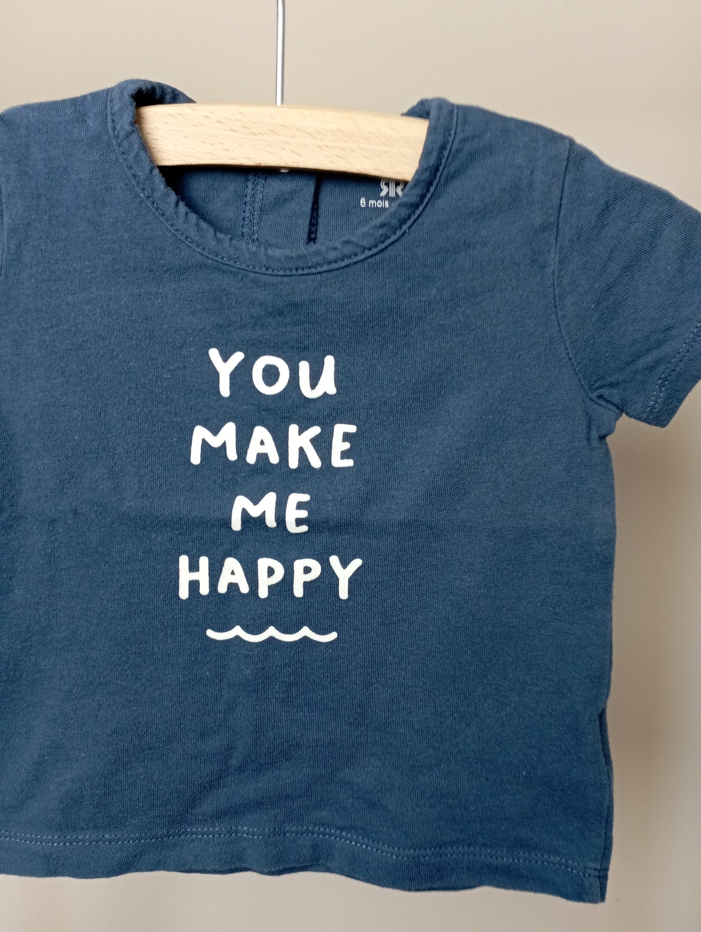 T-shirt "You make me happy" 6m La Redoute