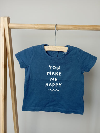 T-shirt "You make me happy" 6m La Redoute