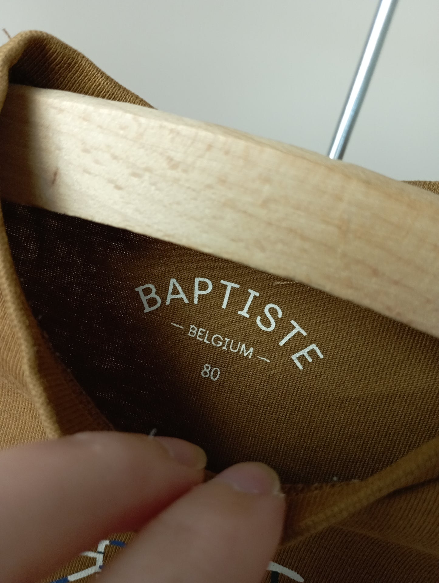 T-shirt "Born to go cycling with daddy" 80 Baptiste