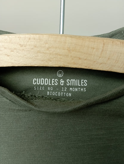 T-shirt met knoopje 80 Cuddles and smiles