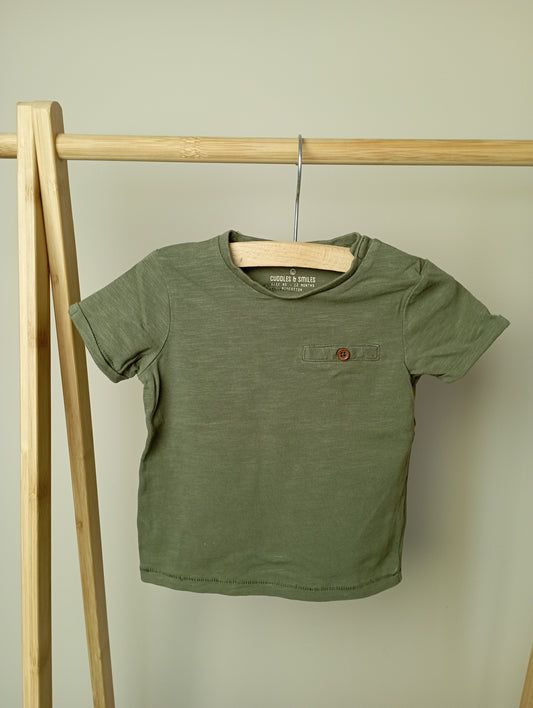 T-shirt met knoopje 80 Cuddles and smiles