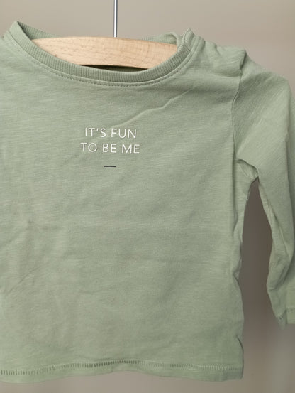 Longsleeve "It's fun to be me" 74 Cuddles and smiles