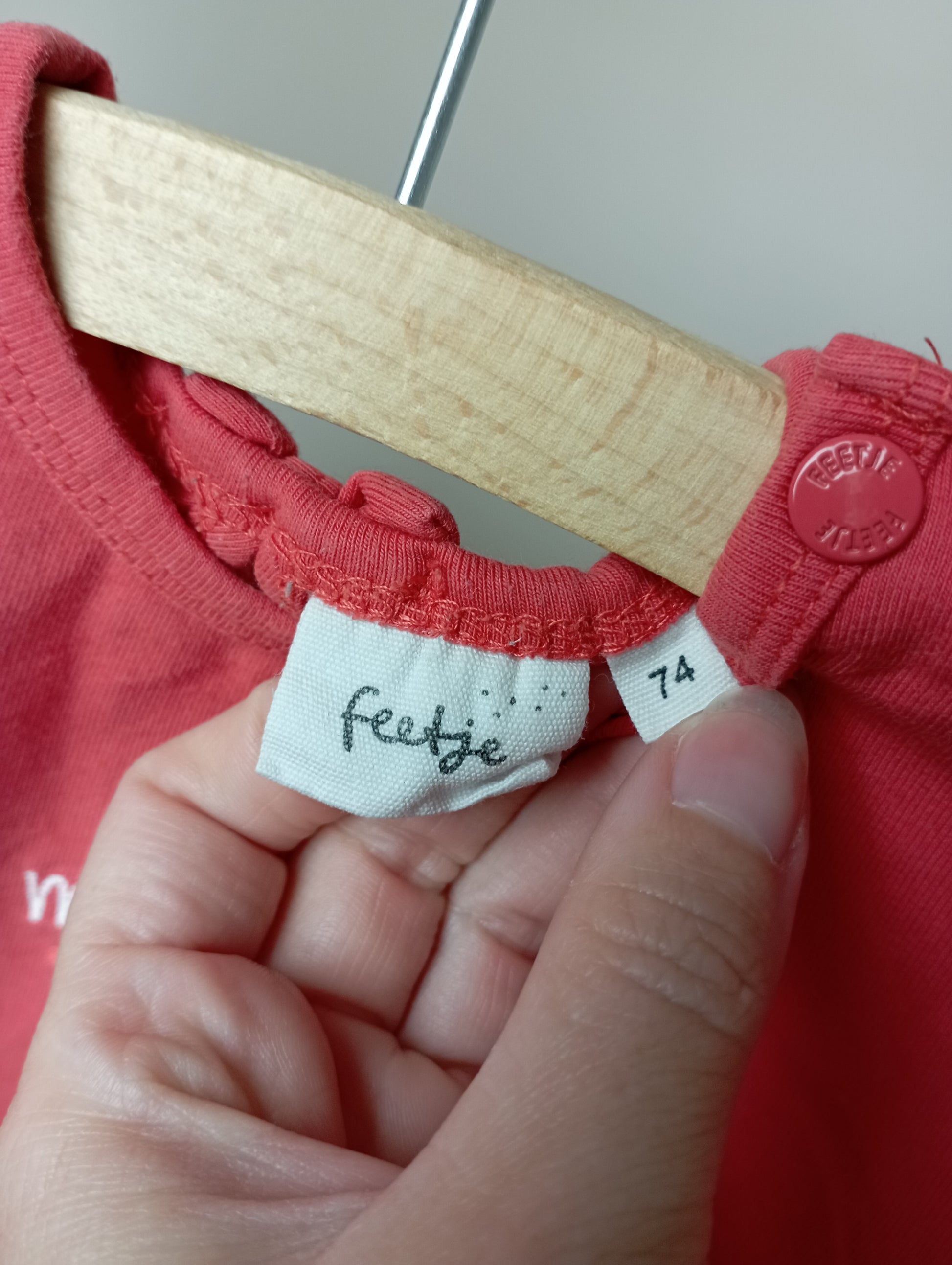 T-shirt "Mon chéri cerise" 74 Feetje