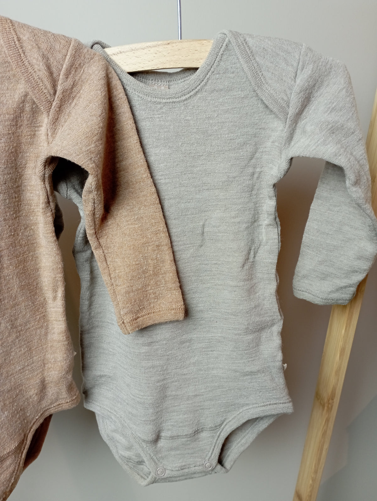 Setje merinowollen rompers 80 Dilling
