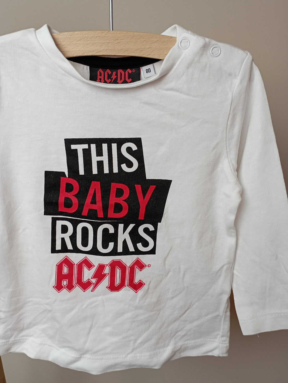 Shirt "This baby rocks" 80 AC/DC