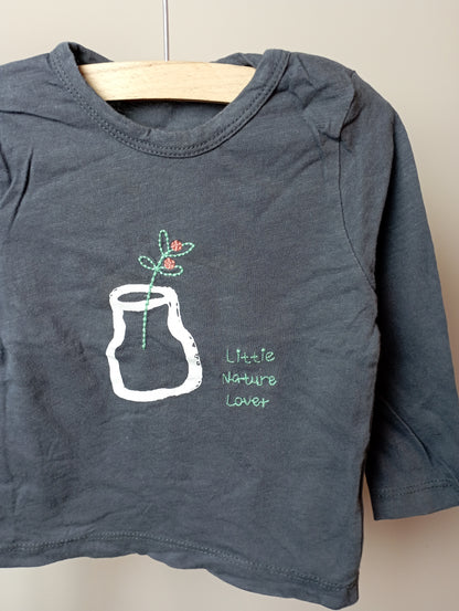 Longsleeve met bloem 12/18m Cigit