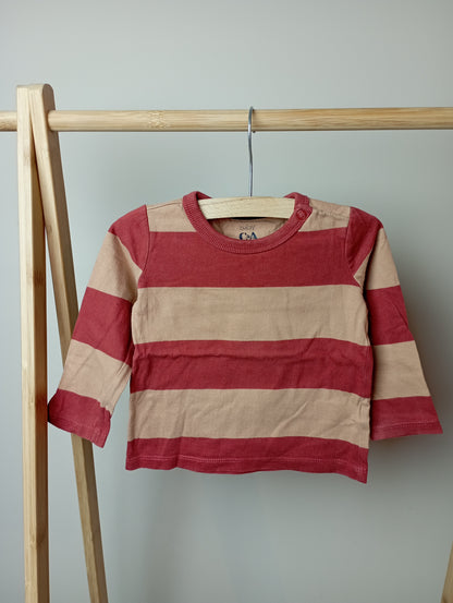 Longsleeve met strepen 80 C&A