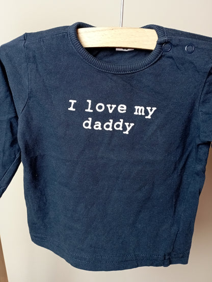 Longsleeve "I love my daddy" 68 Zeeman