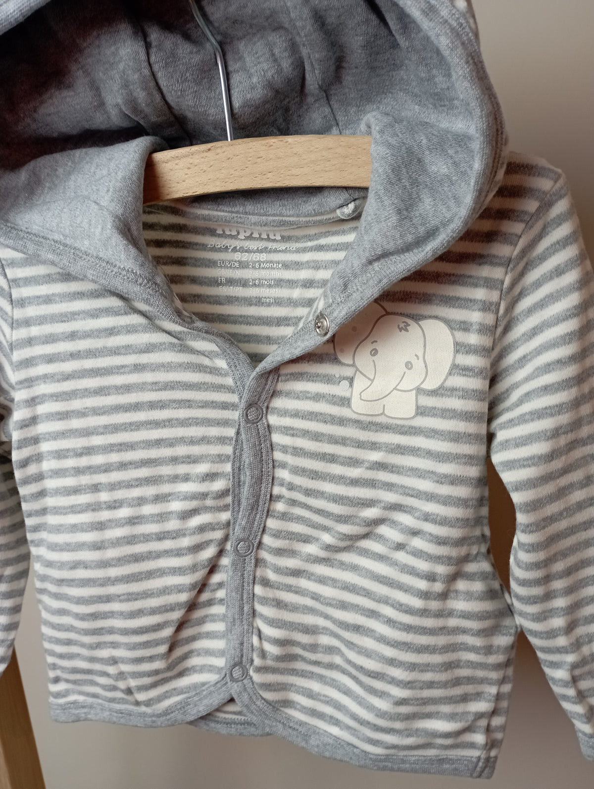 Trui met olifant 62/68 Lupilu