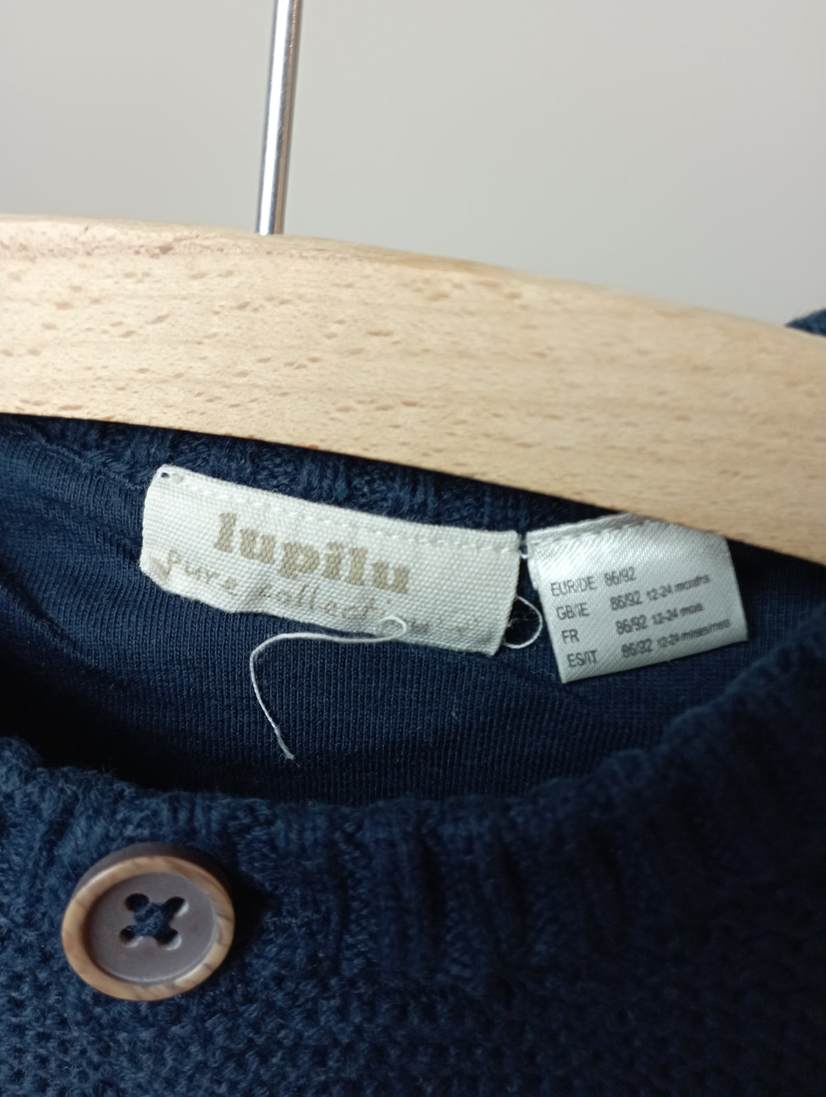 Vest met knopen 86/92 Lupilu