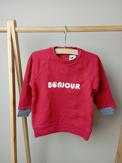 Trui "Bonjour" 18m Petit Bateau