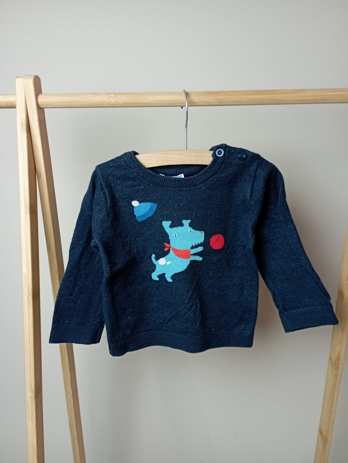 Trui met hondje 24m Jacadi