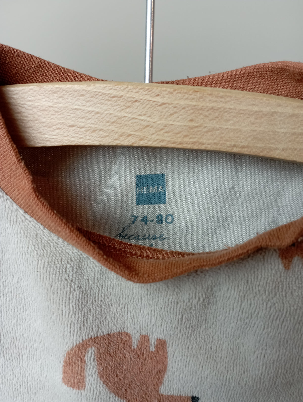 Pyjama met vosjes 74/80 Hema