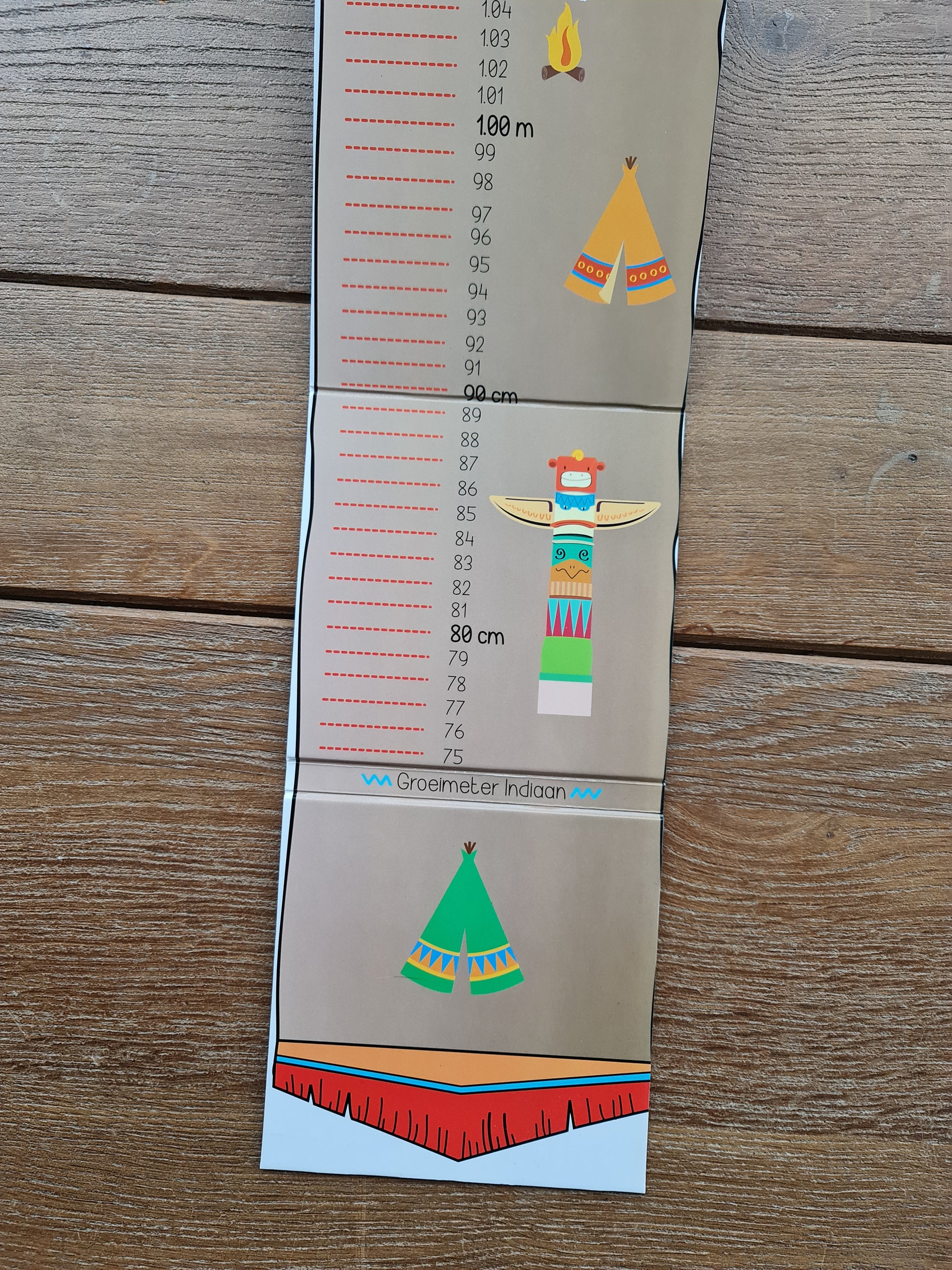 Groeimeter met indiaantje MJORC