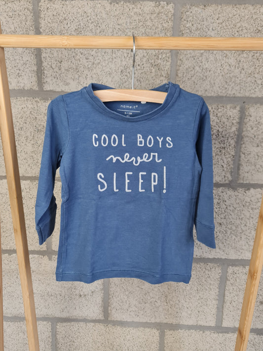 Longsleeve Cool boys never sleep! 80 Name It