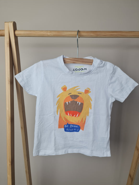 T-shirt met leeuw 18m