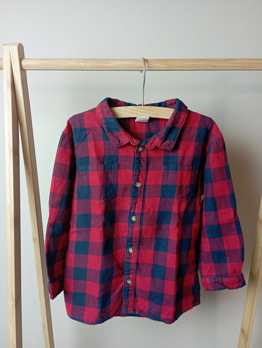 Geruite hemdje 98 H&M