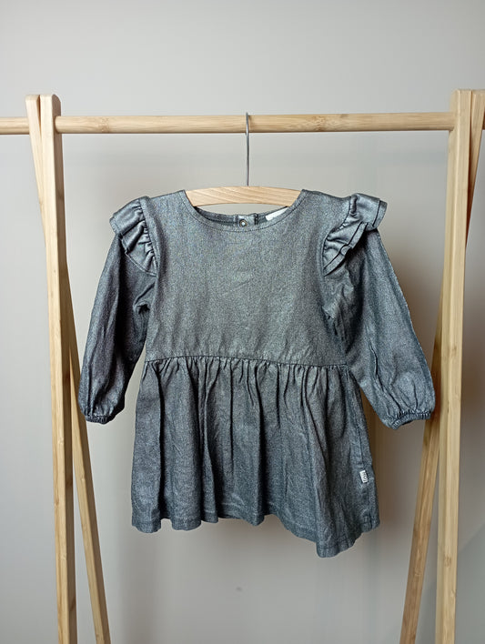 Zilver jurkje 92/98 House of Jamie