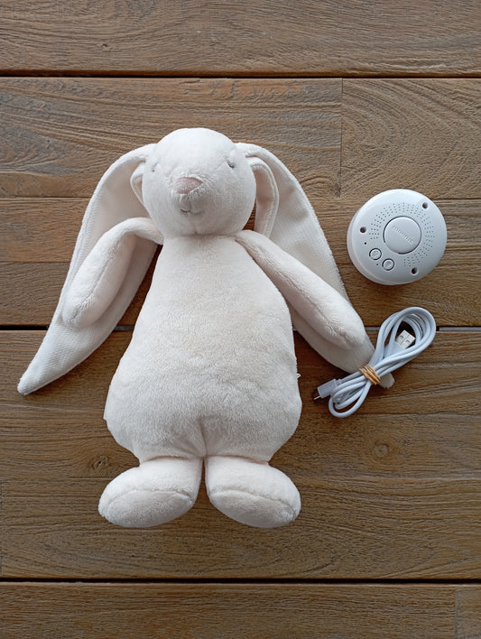 Knuffelkonijn met nachtlamp en geluid Moonie