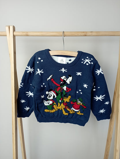 Kersttrui met Disney-figuren 18-24m Disney