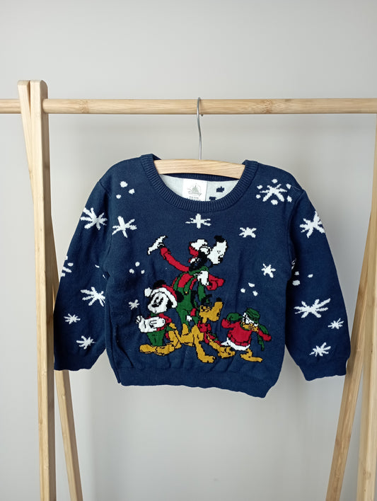 Kersttrui met Disney-figuren 18-24m Disney