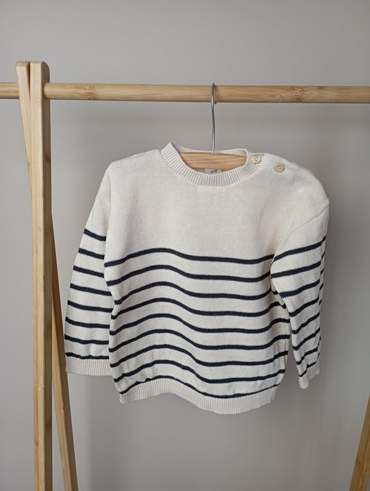 Gebreide trui met strepen 86 H&M