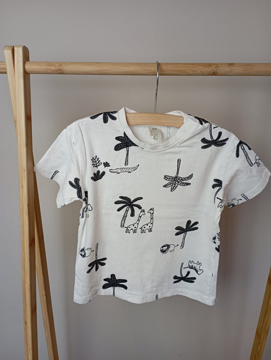 T-shirt met palmbomen 92 H&M