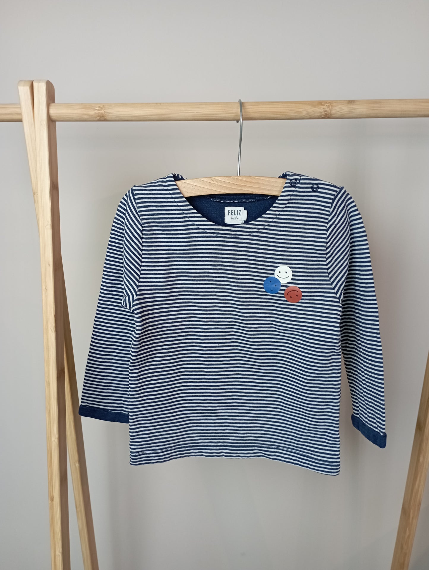 Longsleeve met smileys 24m Feliz by Filou