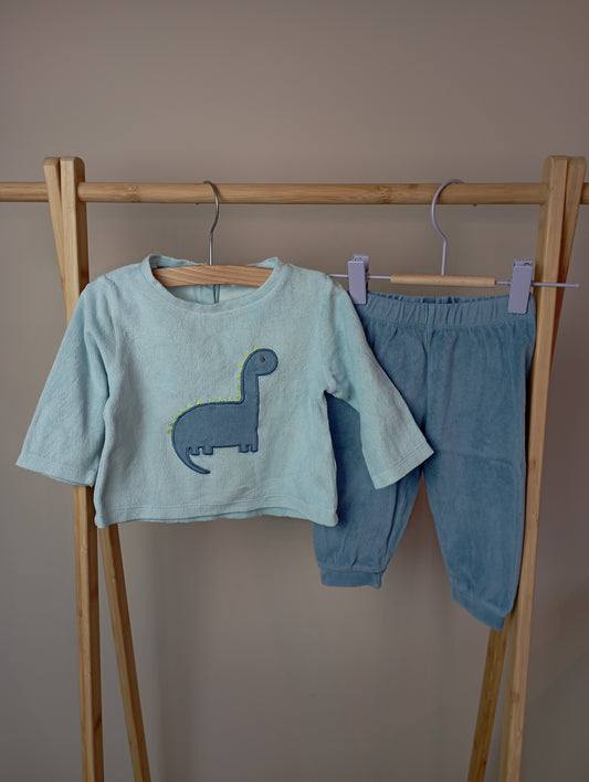Pyjama met dino 12m Tex
