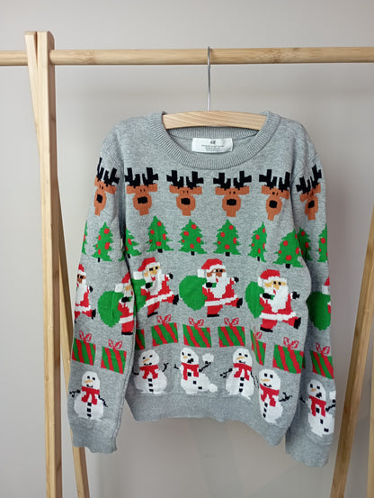 Kersttrui 122/128 H&M