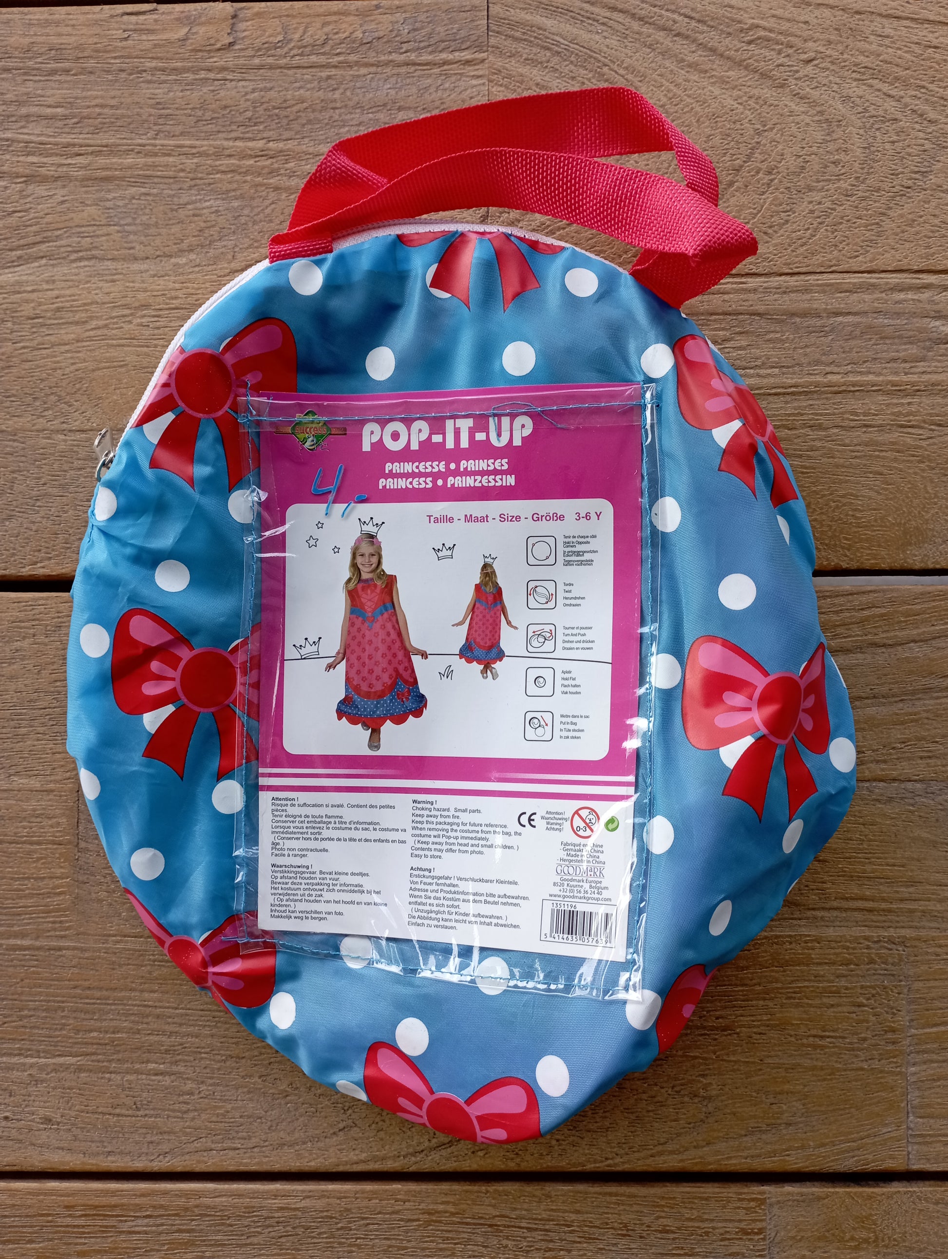 Pop-It-Up Prinsessenkostuum 3-6 jaar - Party Succes