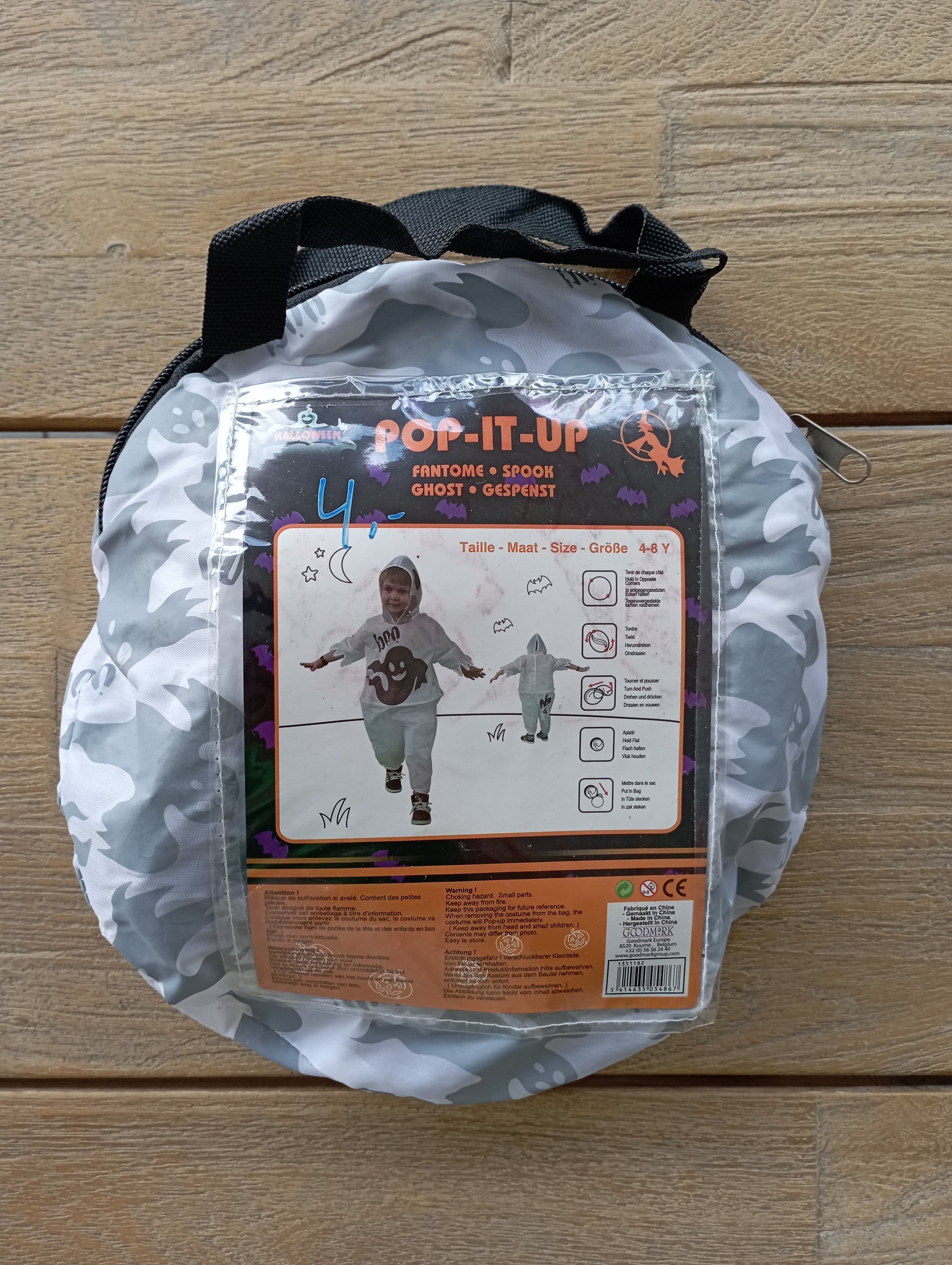 Pop-It-Up Spookkostuum 4-8 jaar - Party Succes