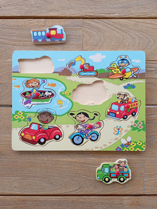 Houten inlegpuzzel - Find JOYs