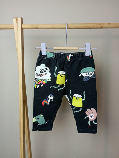 Comfy broek met figuurtjes 74 Zara