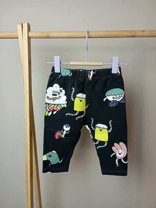 Comfy broek met figuurtjes 74 Zara