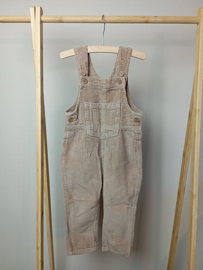 Salopette met ribbeltjes 86 Hema