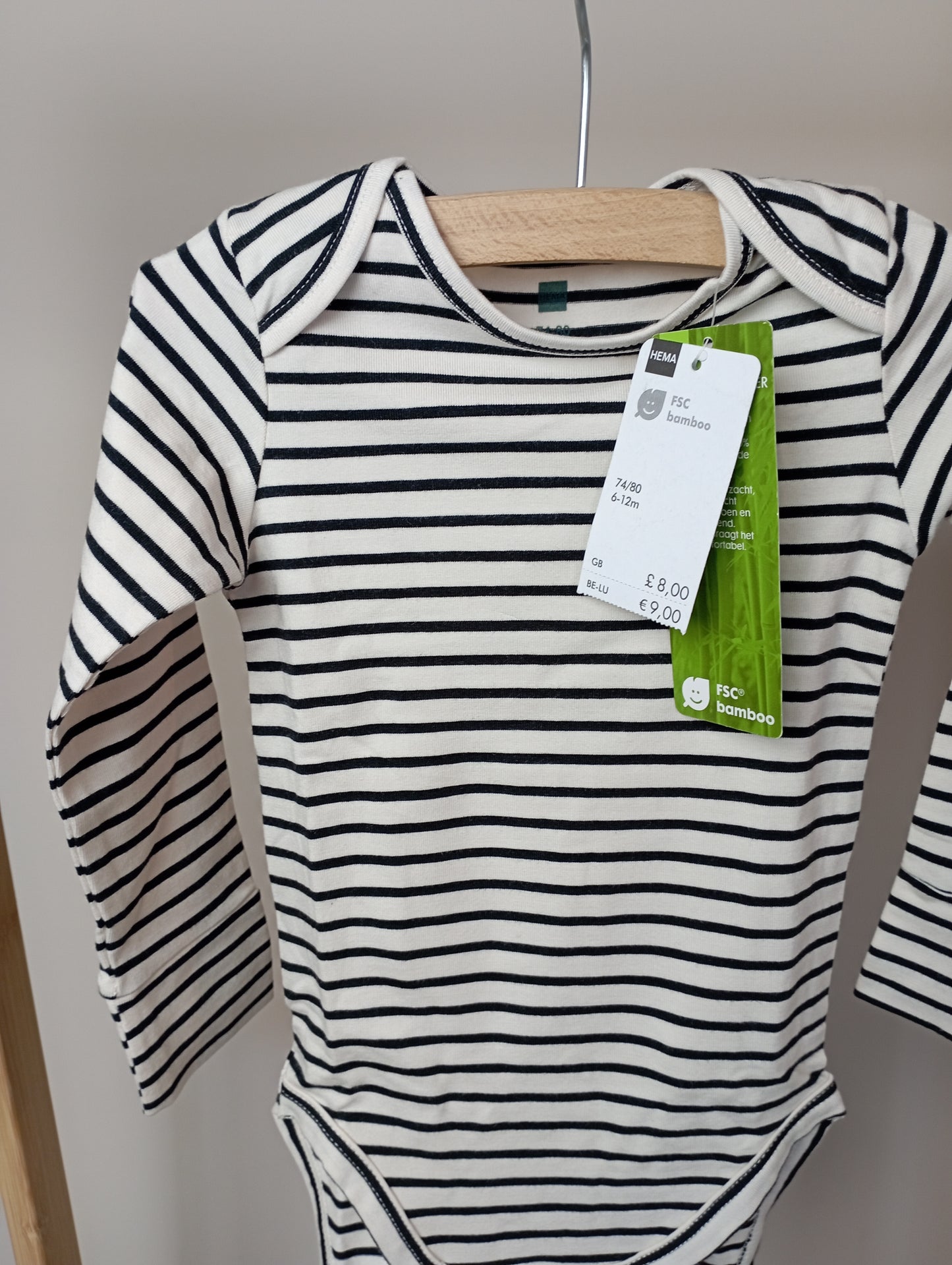 Romper met strepen 74/80 Hema