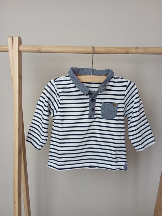 Longsleeve met streepjes 74 Obaïbi