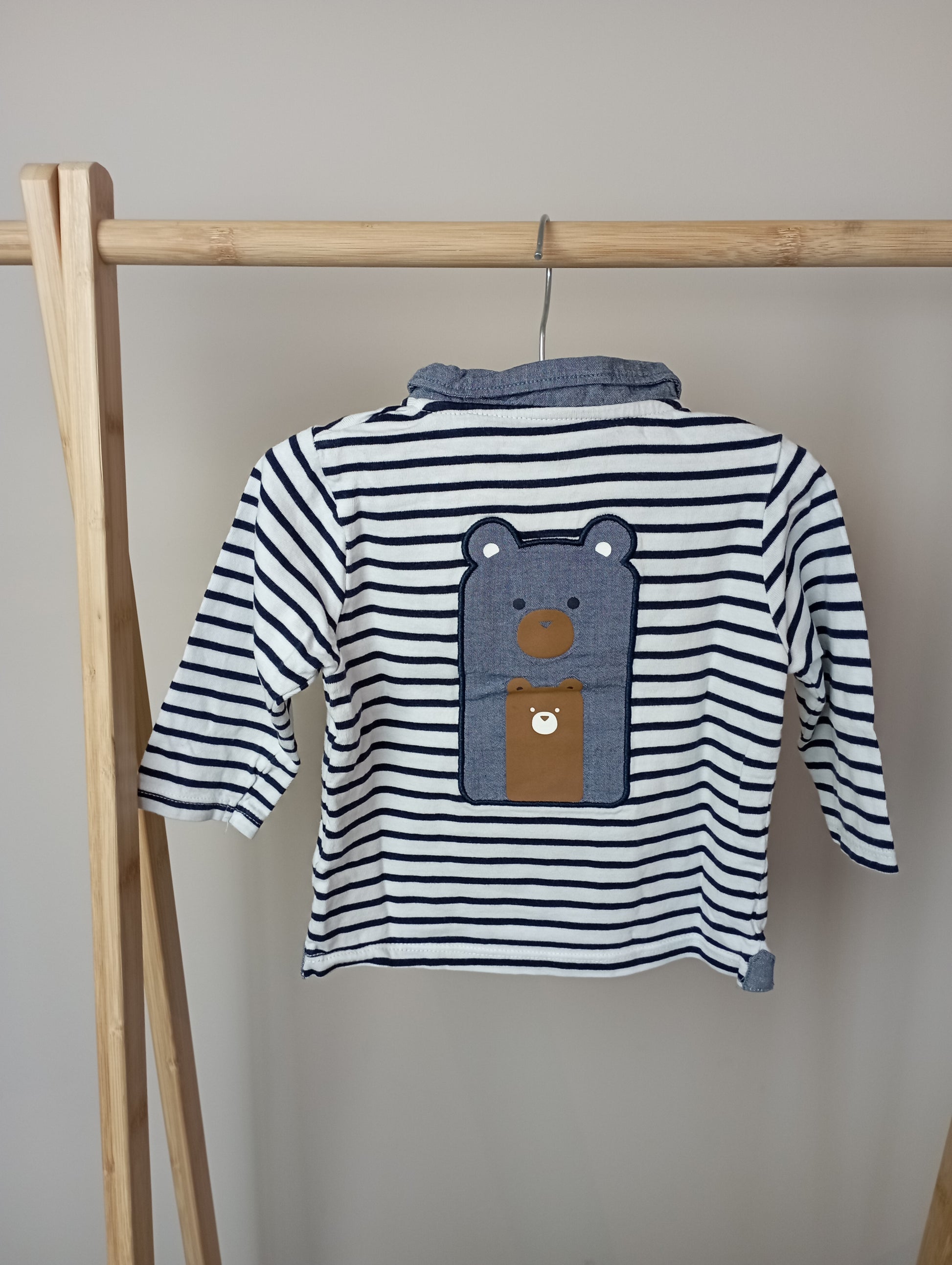 Longsleeve met streepjes 74 Obaïbi