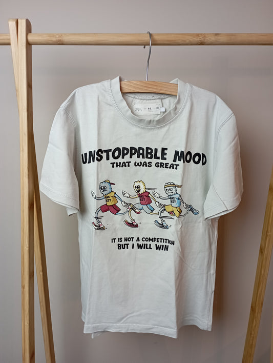 T-shirt "Unstoppable Mood" 128 Zara