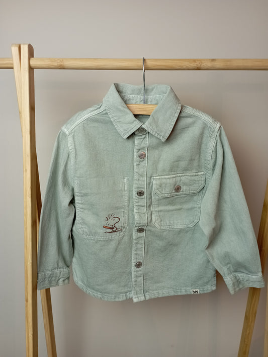 Jeansjasje met Snoopy 98 Zara