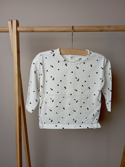 Longsleeve met driehoekjes 74 La Redoute