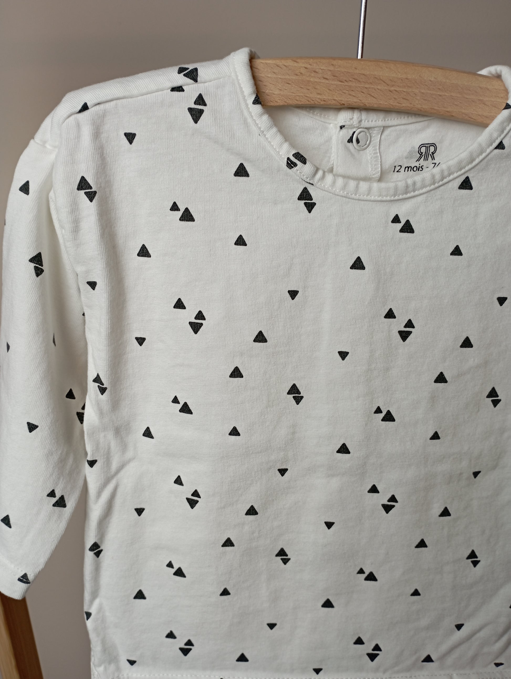 Longsleeve met driehoekjes 74 La Redoute