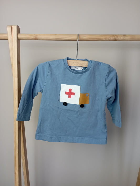 Longsleeve met ambulance 9m P'tit Filou
