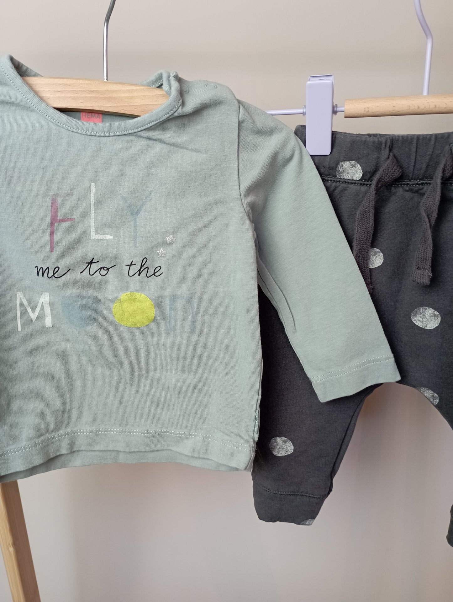Setje "Fly me to the moon" 68 Hema