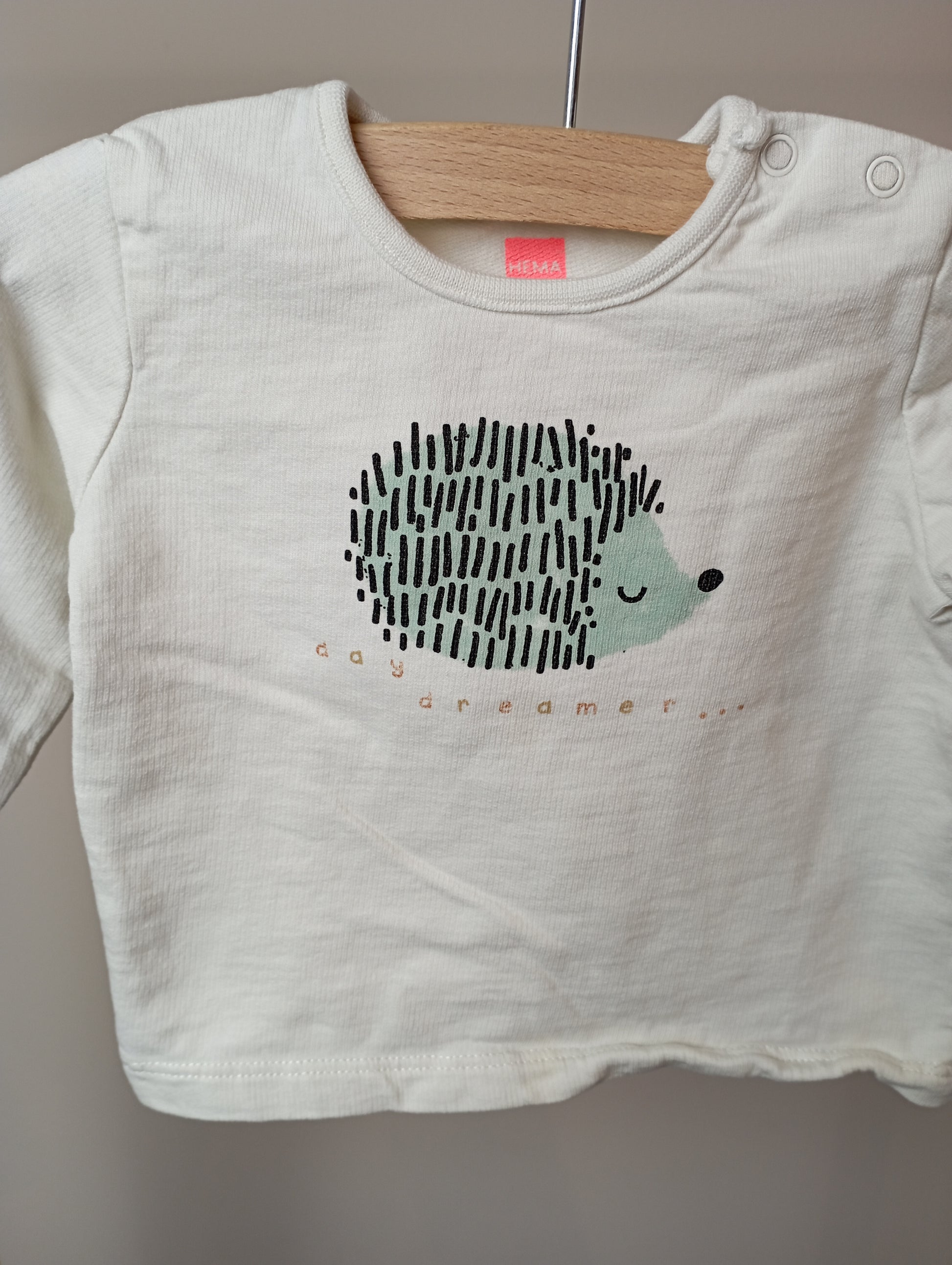 Longsleeve met egel 62 Hema