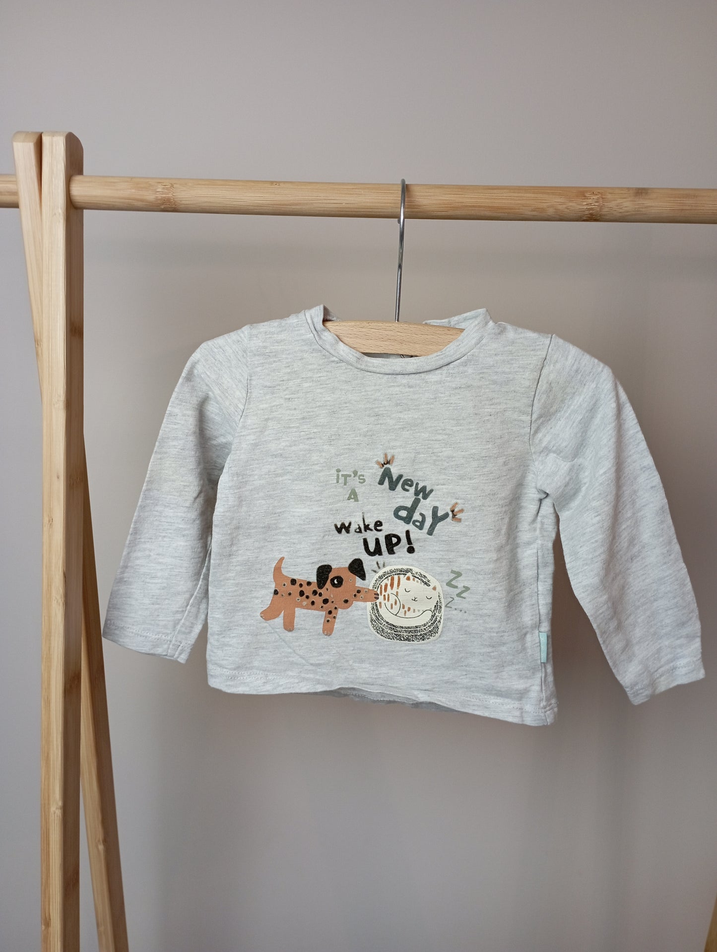 Longsleeve met hondje 62 Hema