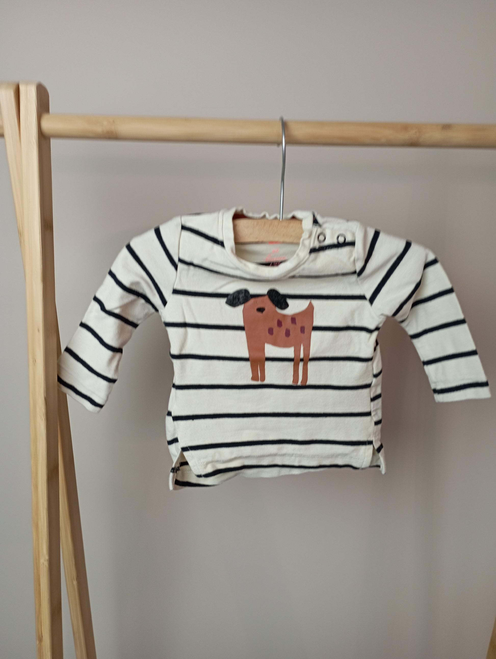 Longsleeve met hondje 62 Hema